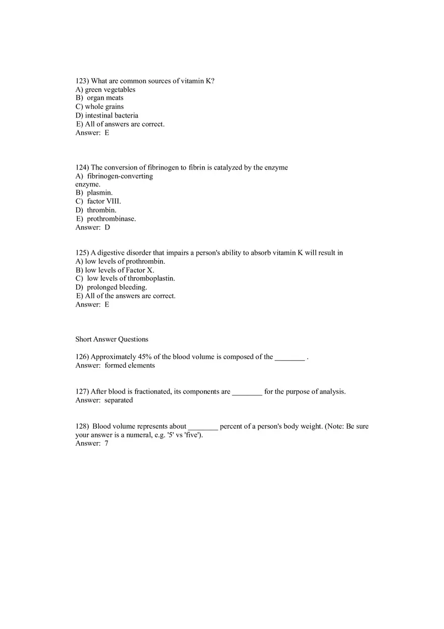 Anatomy and Physiology (Blood) Answer Key 81-146 - Page 4