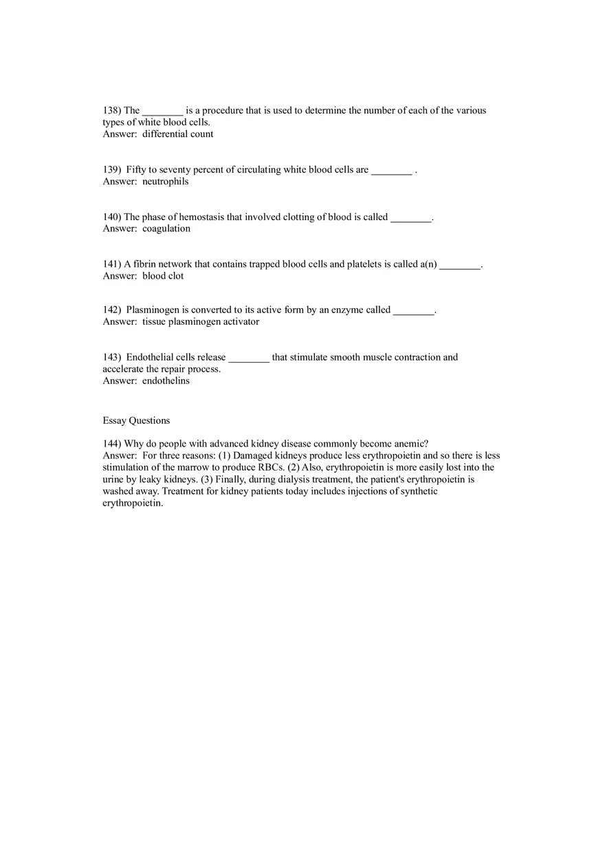 Anatomy and Physiology (Blood) Answer Key 81-146 - Page 6