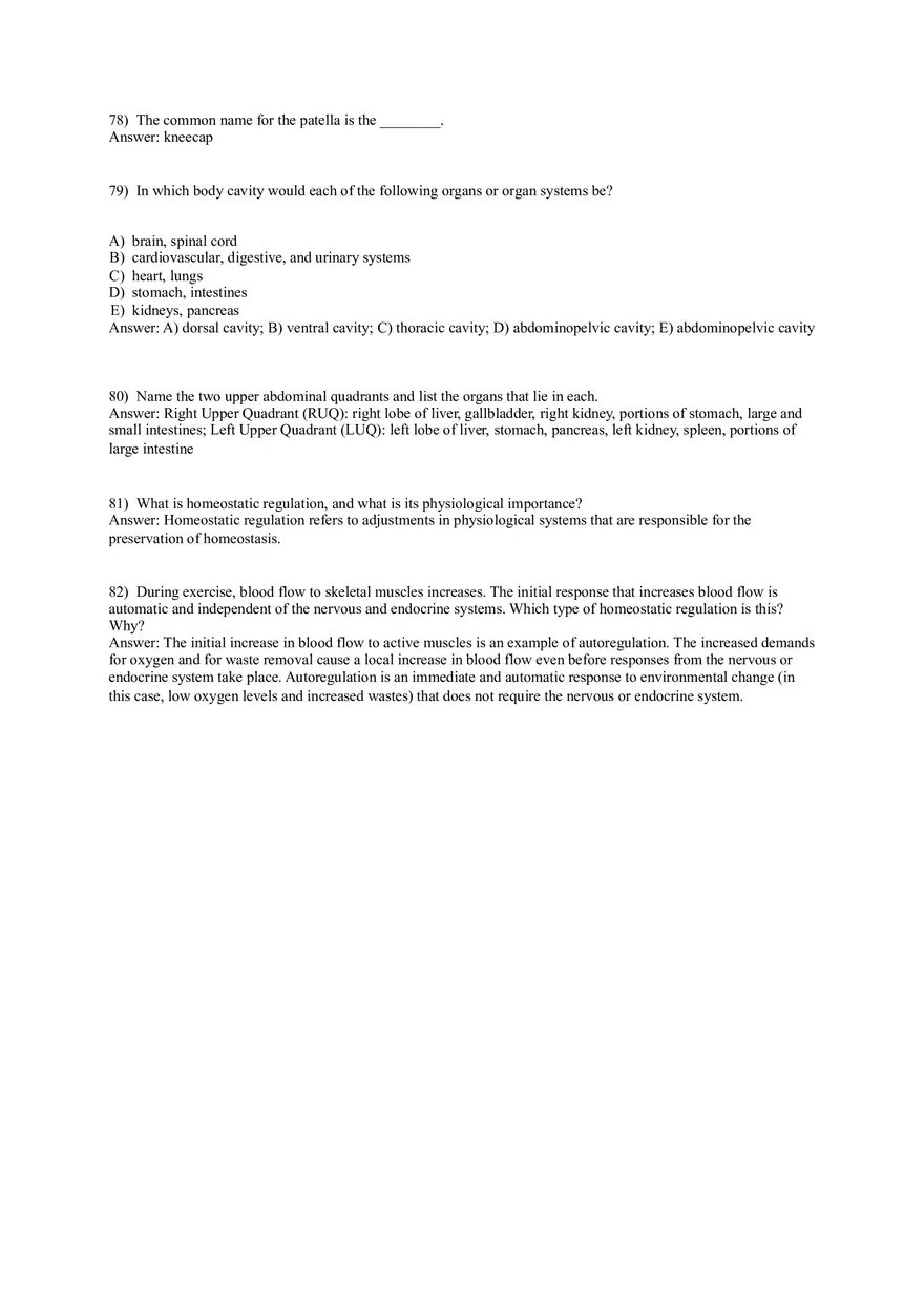 An Introduction to Anatomy and Physiology 82 Practice Questions - Page 7