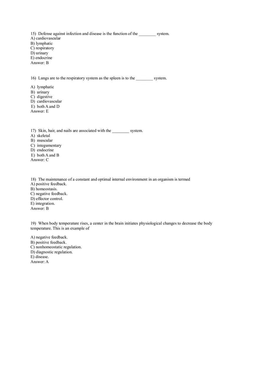 An Introduction to Anatomy and Physiology 82 Practice Questions - Page 9