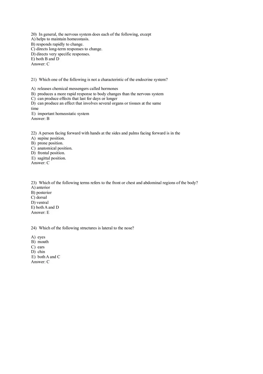 An Introduction to Anatomy and Physiology 82 Practice Questions - Page 10
