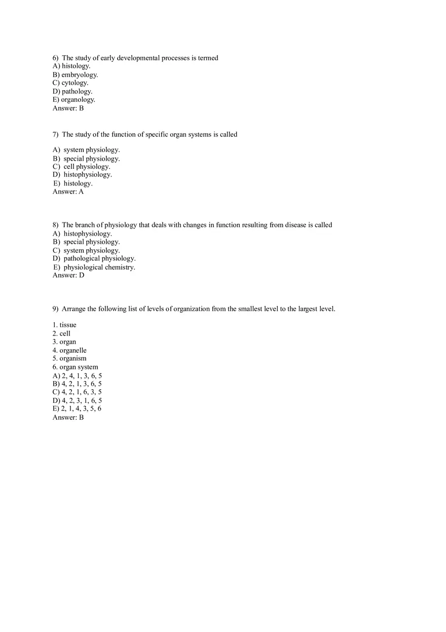 An Introduction to Anatomy and Physiology 82 Practice Questions - Page 2
