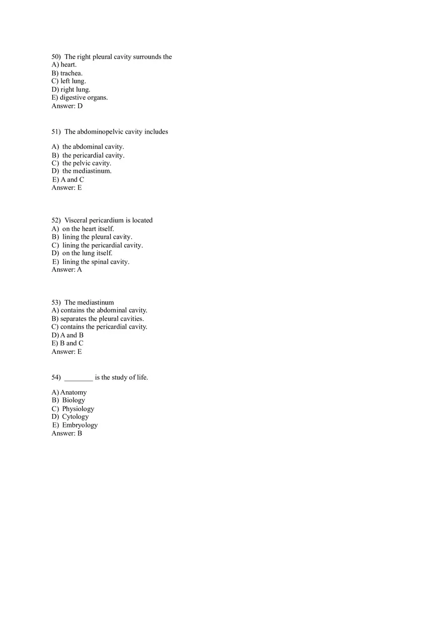 An Introduction to Anatomy and Physiology 82 Practice Questions - Page 3