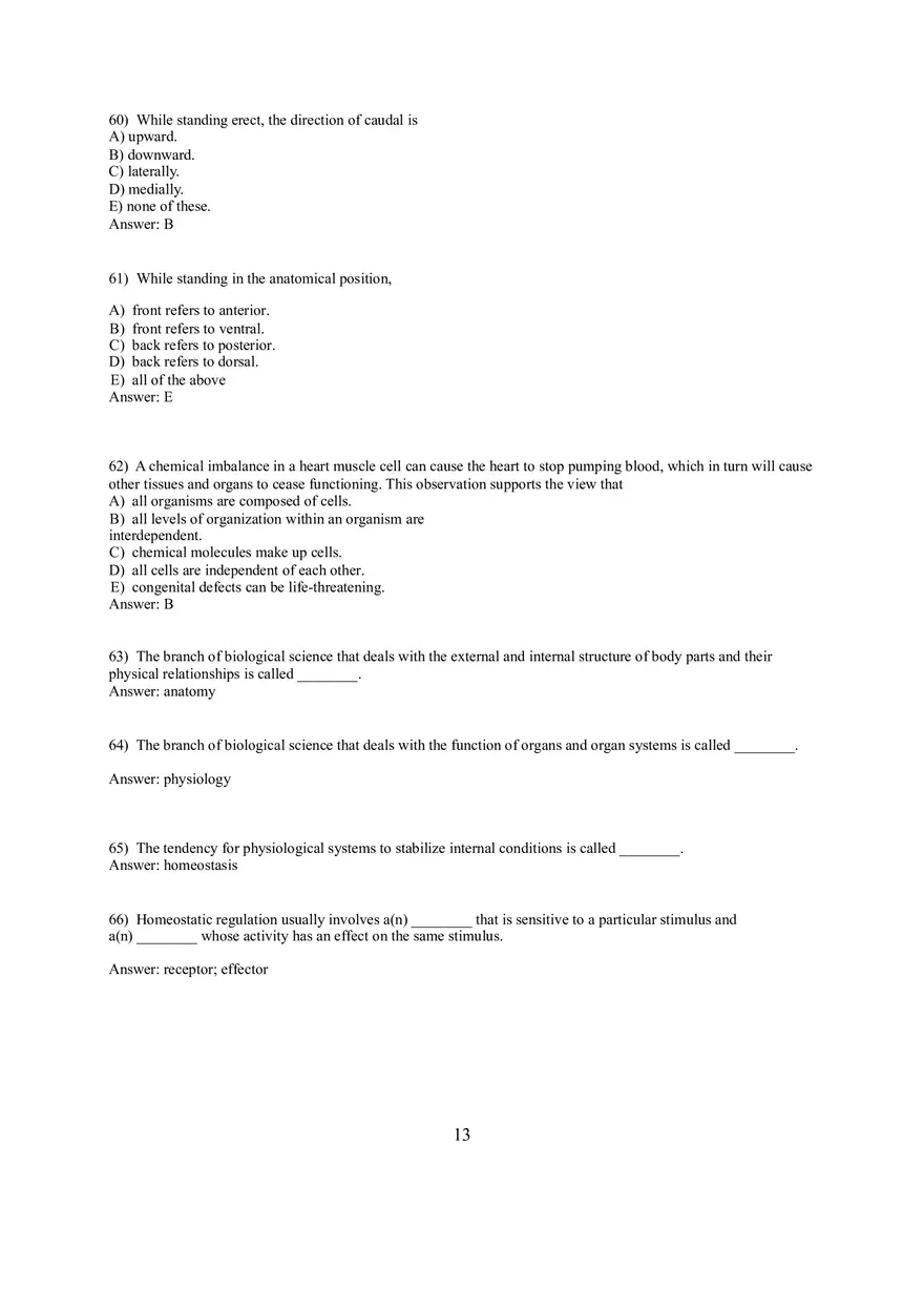 An Introduction to Anatomy and Physiology 82 Practice Questions - Page 5