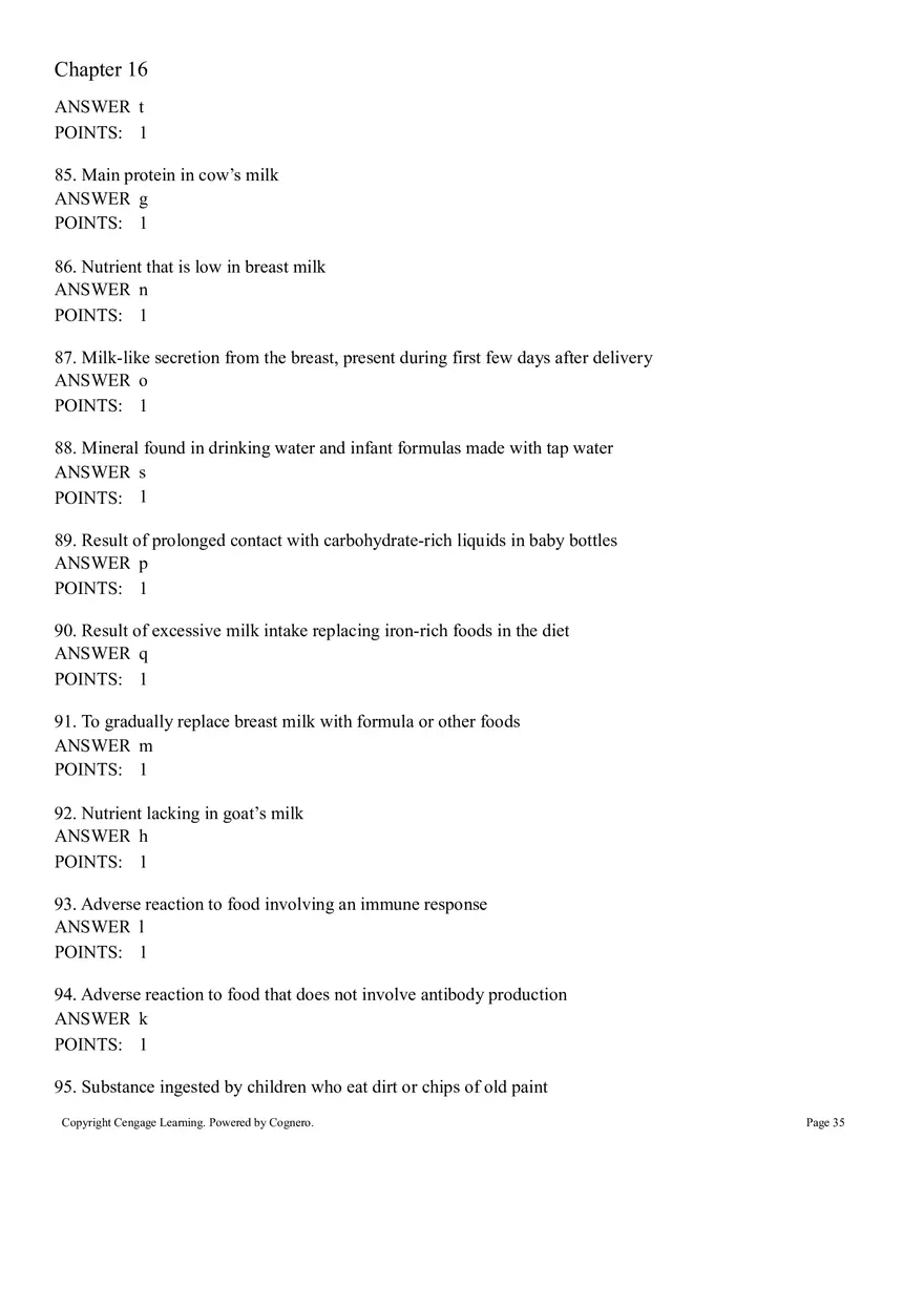 Life Cycle Nutrition - Childhood Obesity Answer Key 4 - Page 9