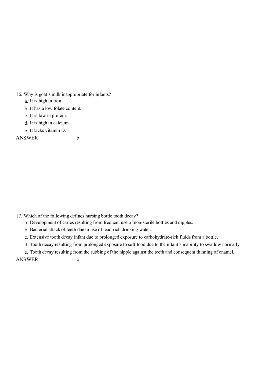 Life Cycle Nutrition - Childhood Obesity Answer Key 1 - Page 7