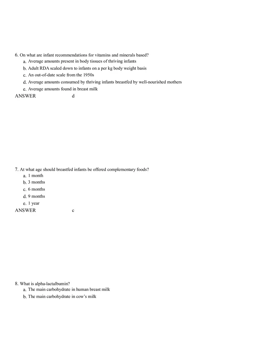 Life Cycle Nutrition - Childhood Obesity Answer Key 1 - Page 3