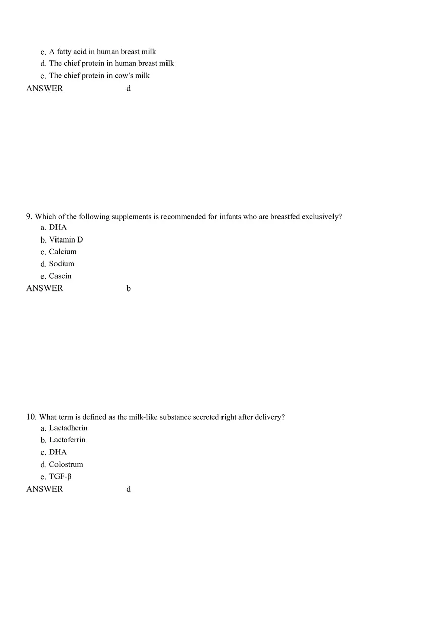 Life Cycle Nutrition - Childhood Obesity Answer Key 1 - Page 4
