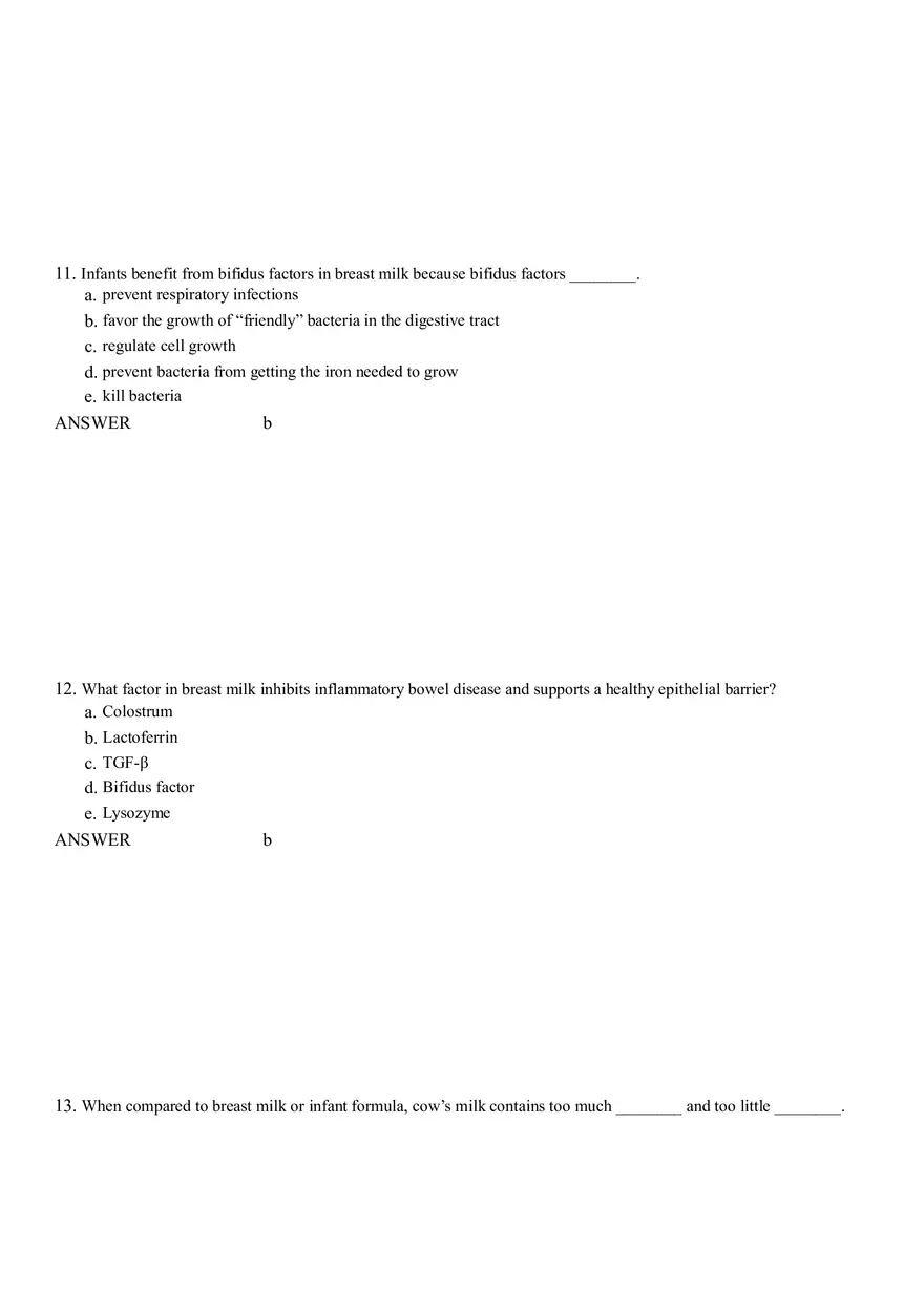 Life Cycle Nutrition - Childhood Obesity Answer Key 1 - Page 5