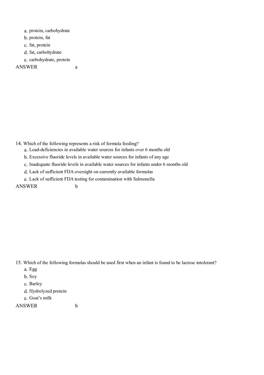 Life Cycle Nutrition - Childhood Obesity Answer Key 1 - Page 6