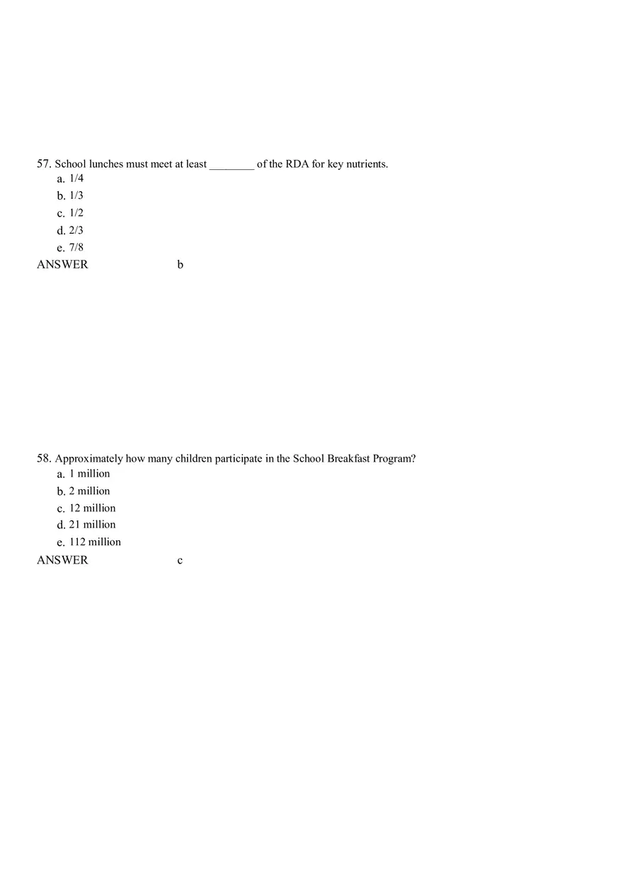 Life Cycle Nutrition - Childhood Obesity Answer Key 3 - Page 5