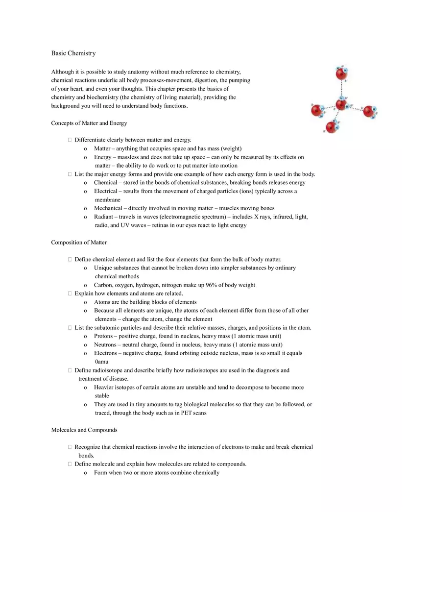 Fundamentals of Chemistry in Anatomy and Physiology - Page 1