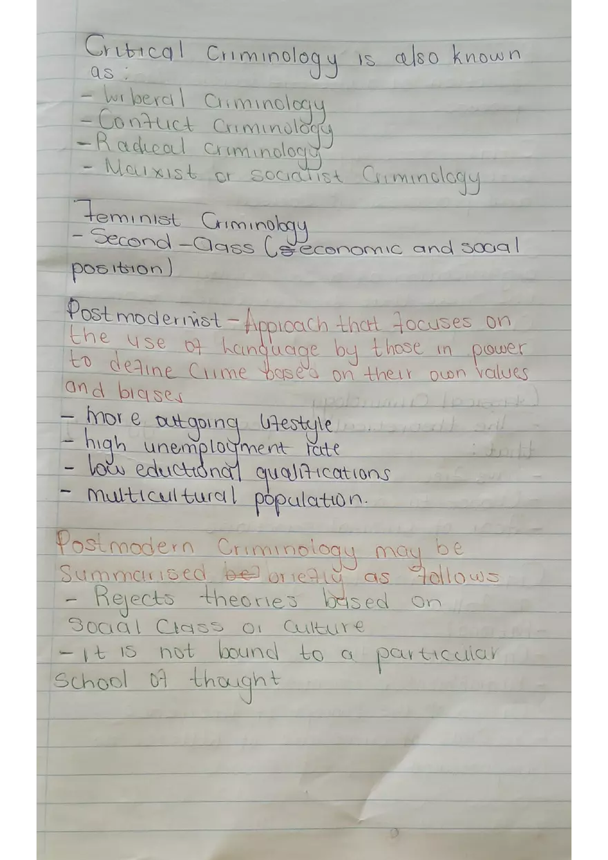 Criminology Notes for 2rd Year Students - Page 13