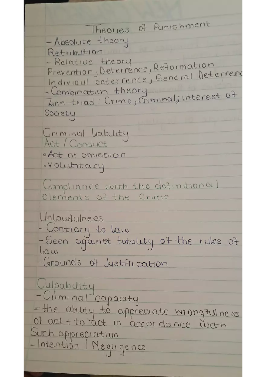 Criminology Notes for 2rd Year Students - Page 14