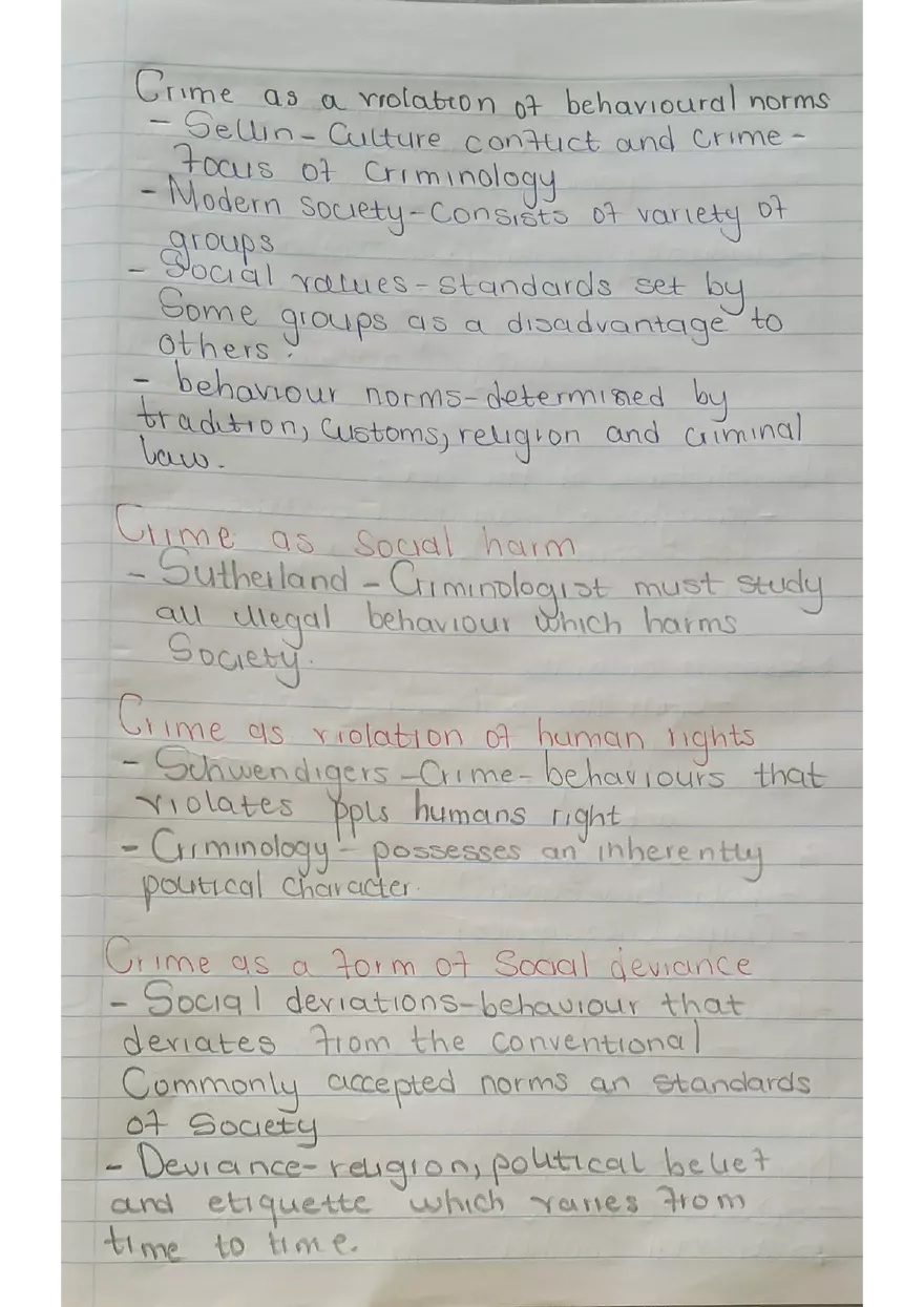 Criminology Notes for 2rd Year Students - Page 2