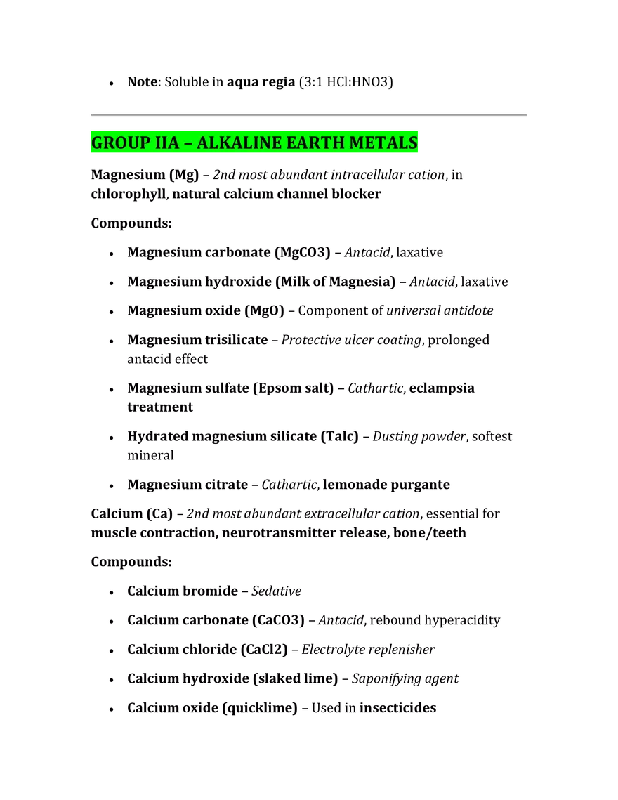 Pharmaceutical Inorganic Chemistry Reviewer 1 - Page 5