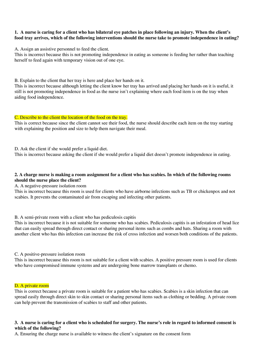 NCLEX 10 Questions for Friday - Page 1