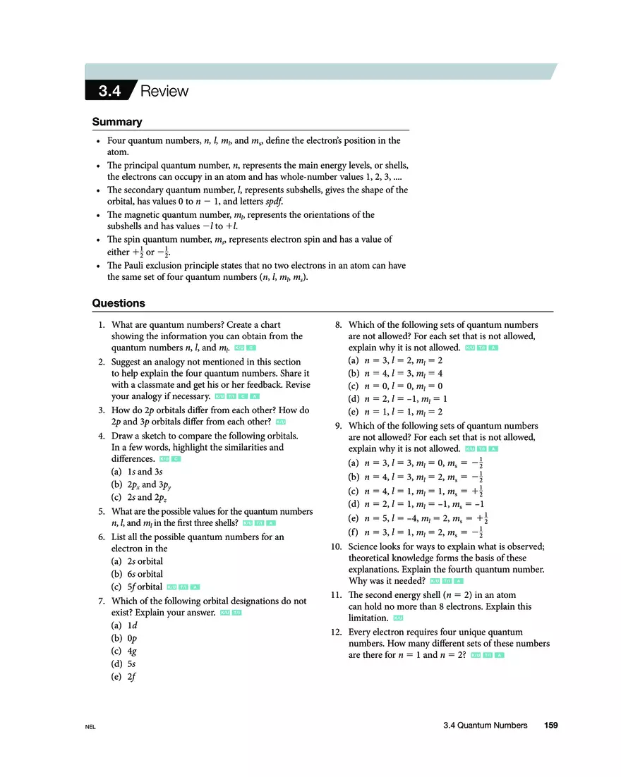 3.4 Quantum Numbers - Page 7