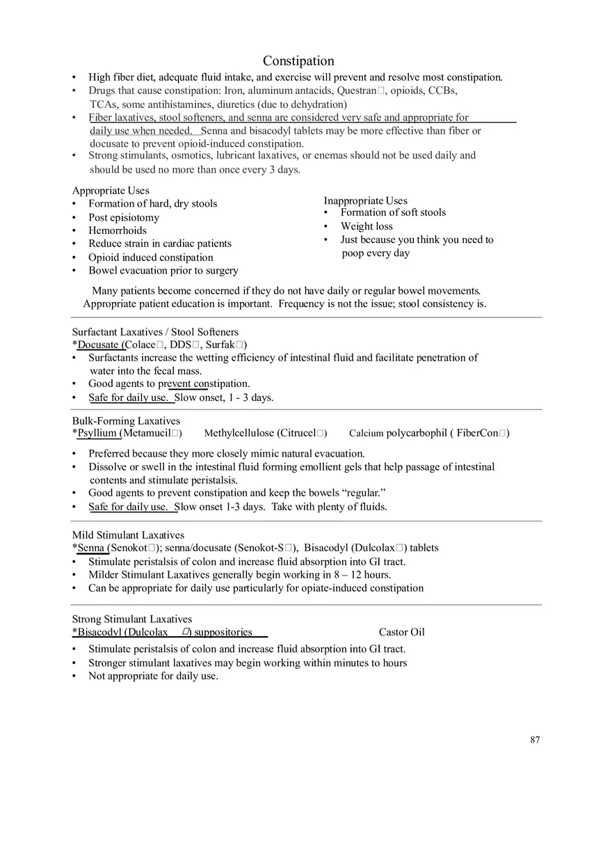 Clinical Pharmacology Study Guide (Antihistamines) - Page 2