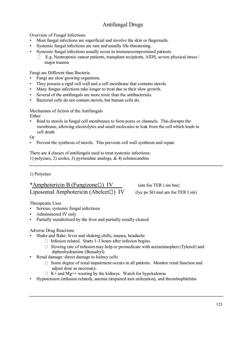 Clinical Pharmacology Study Guide (Beta-lactam Antibiotics) - Page 7