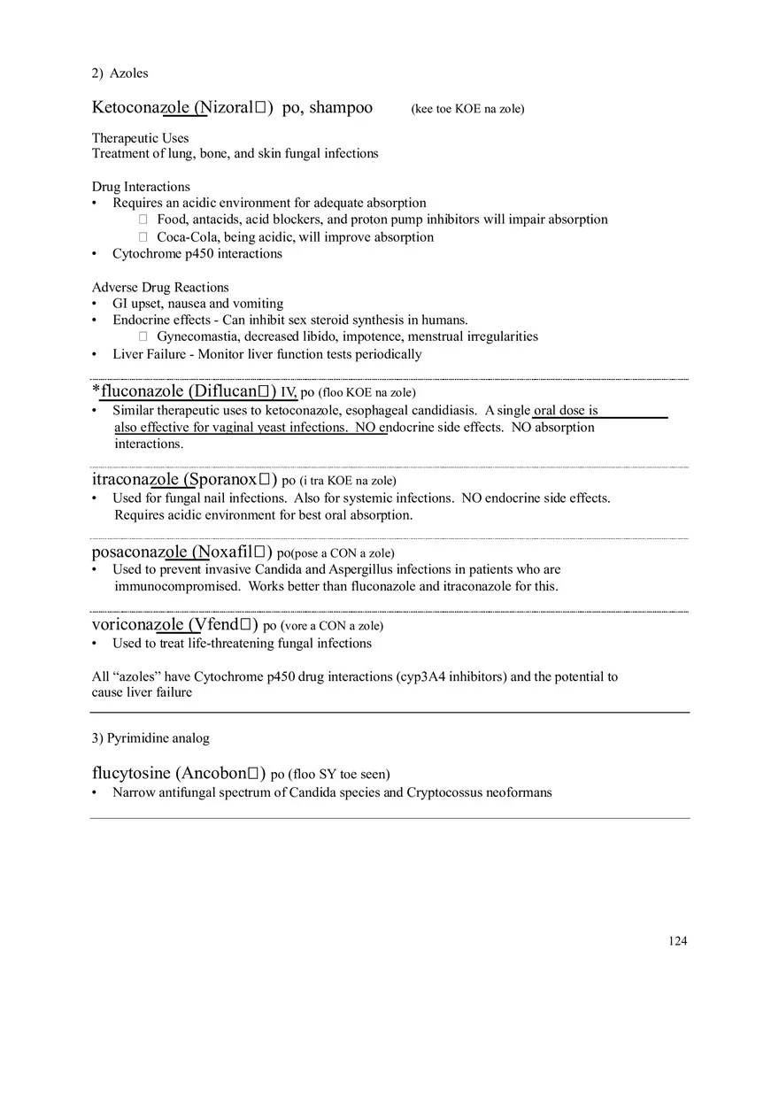 Clinical Pharmacology Study Guide (Beta-lactam Antibiotics) - Page 8