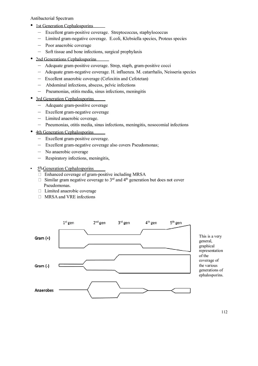Clinical Pharmacology Study Guide (Beta-lactam Antibiotics) - Page 13
