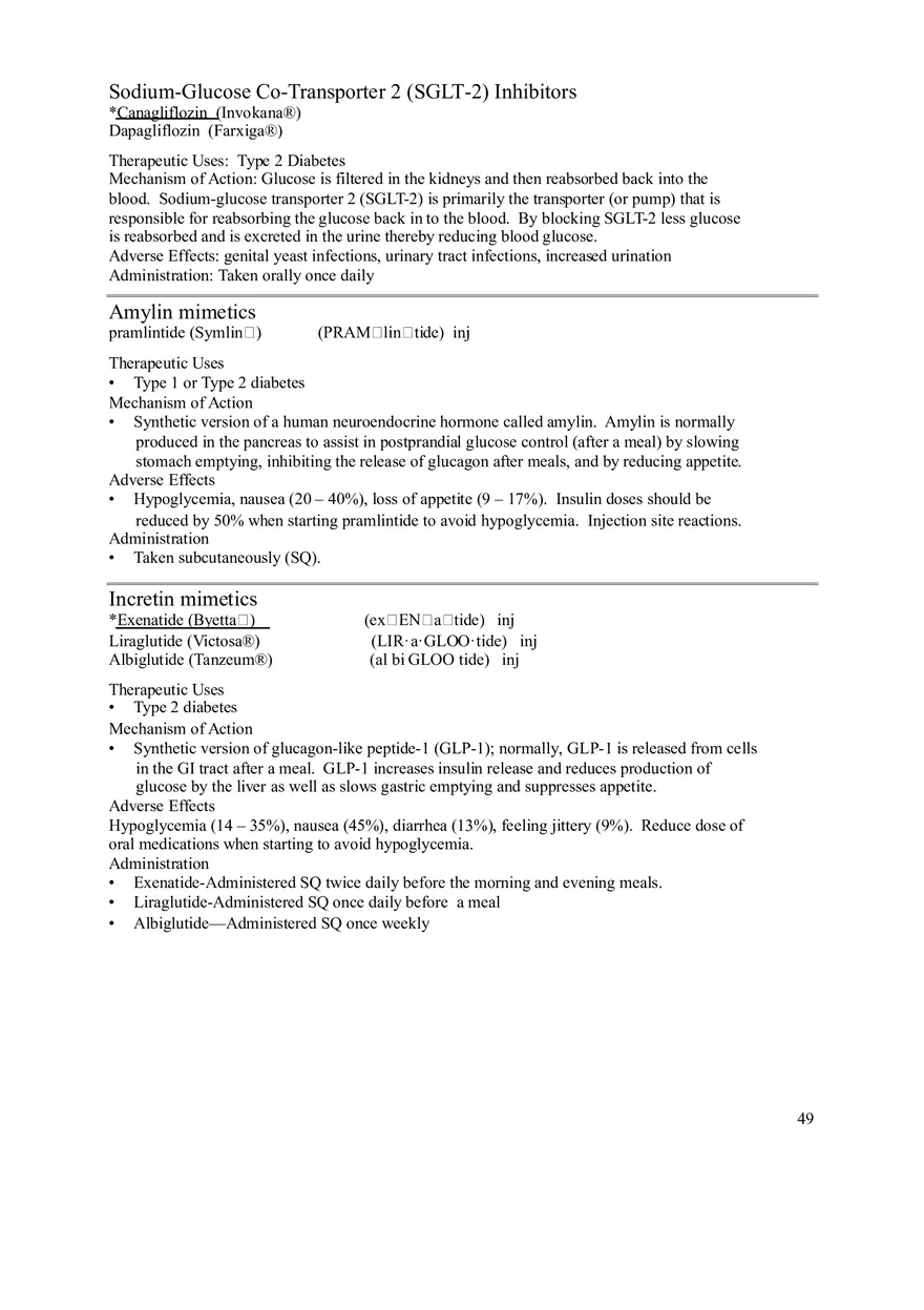 Clinical Pharmacology Study Guide (Pharmacological Treatment) - Page 8