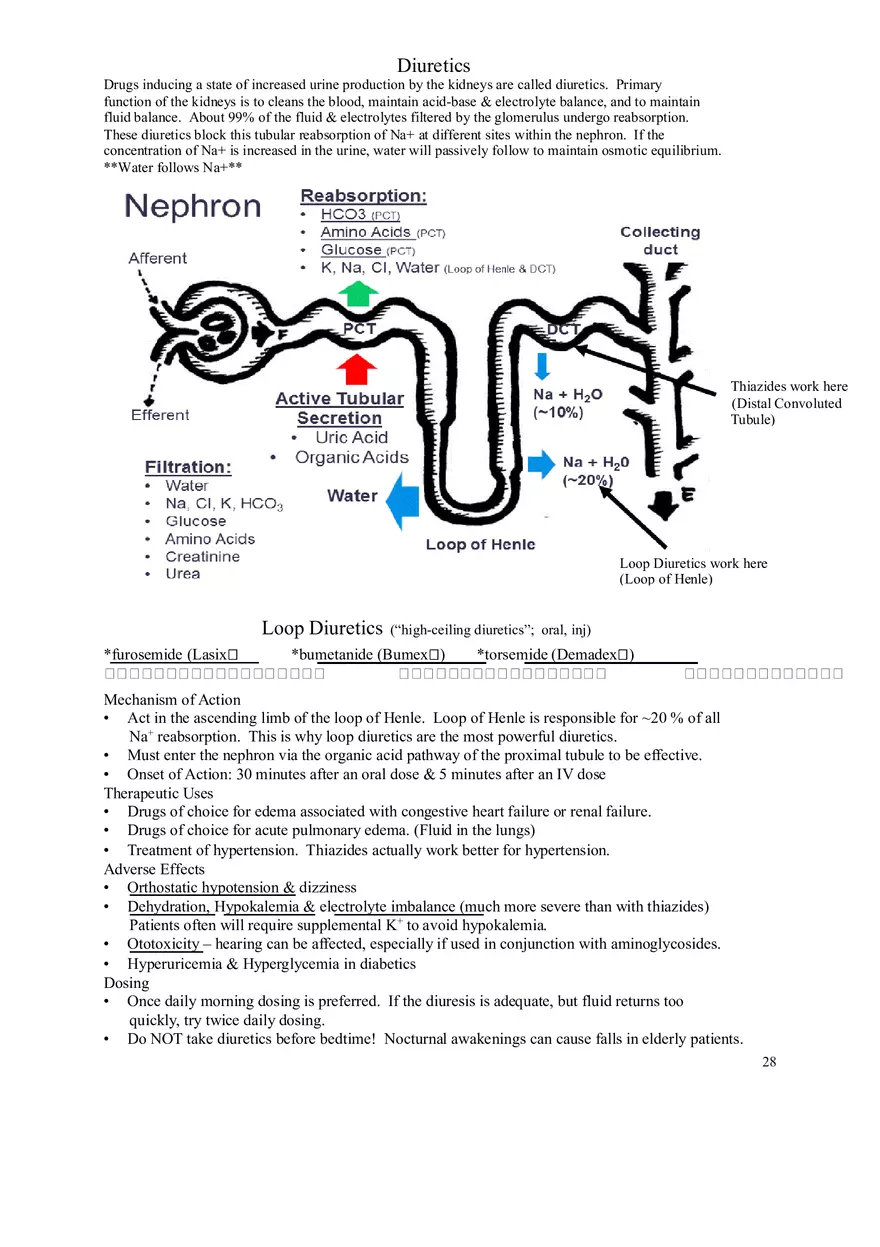 Clinical Pharmacology Study Guide (Antihypertensives) - Page 7