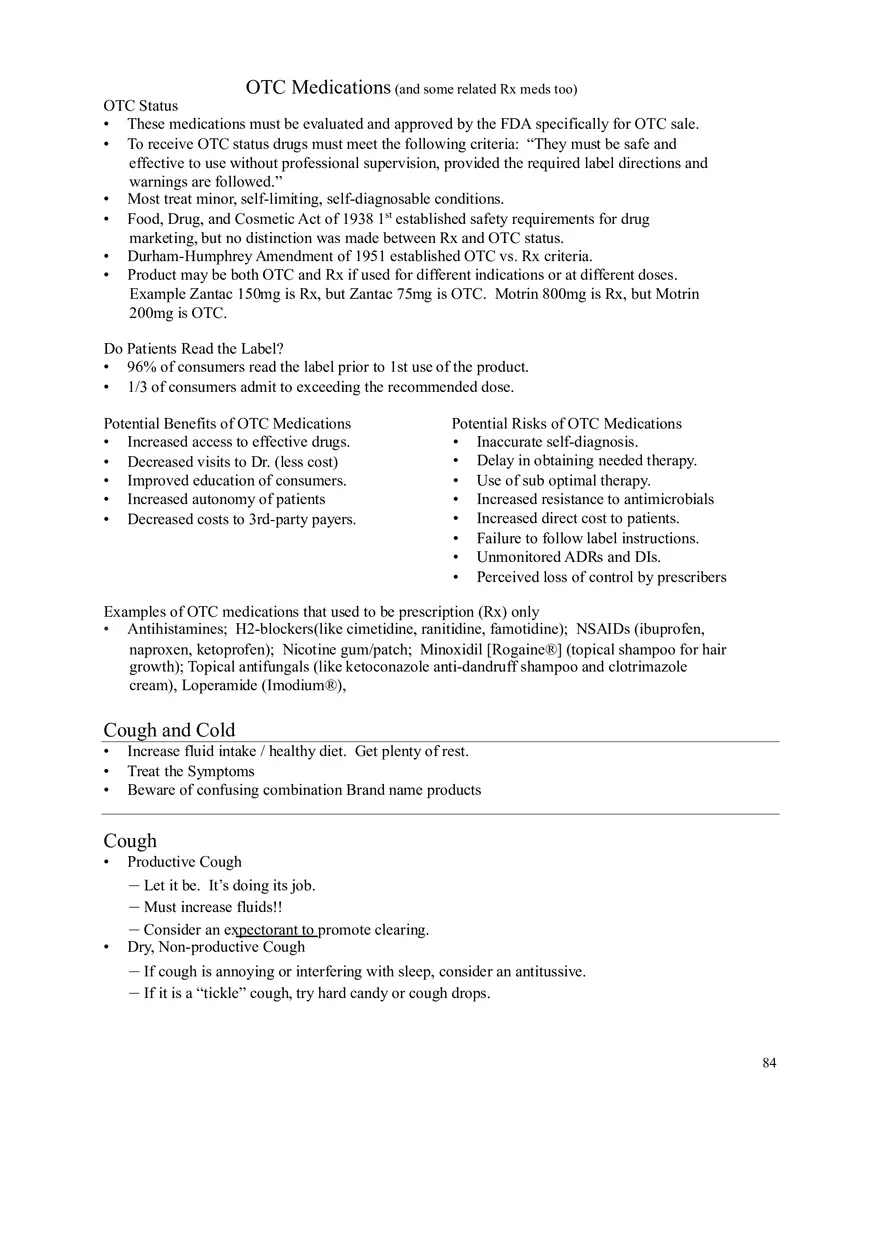 Clinical Pharmacology Study Guide (Opioid Agonist) - Page 11