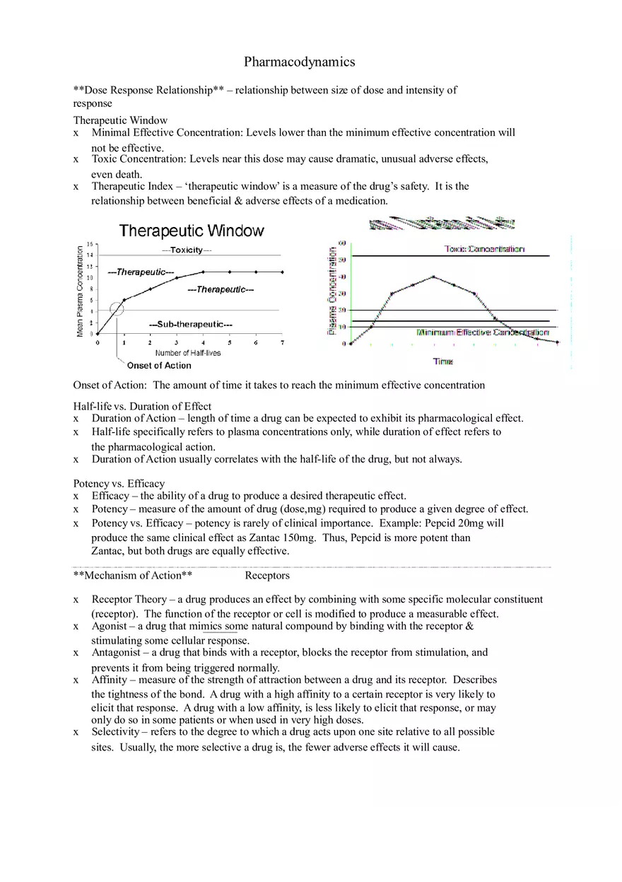Clinical Pharmacology Study Guide (Introduction to Pharmacology) - Page 7