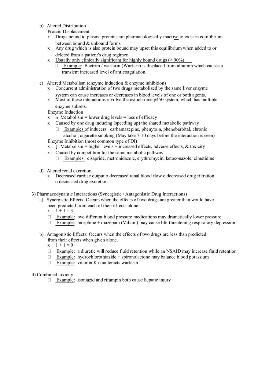Clinical Pharmacology Study Guide (Introduction to Pharmacology) - Page 9