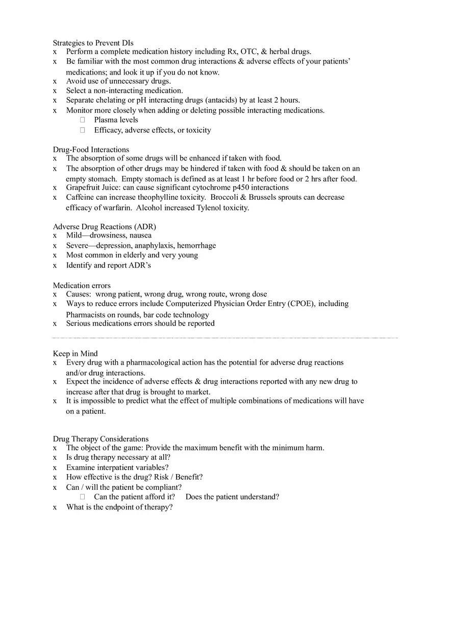 Clinical Pharmacology Study Guide (Introduction to Pharmacology) - Page 10
