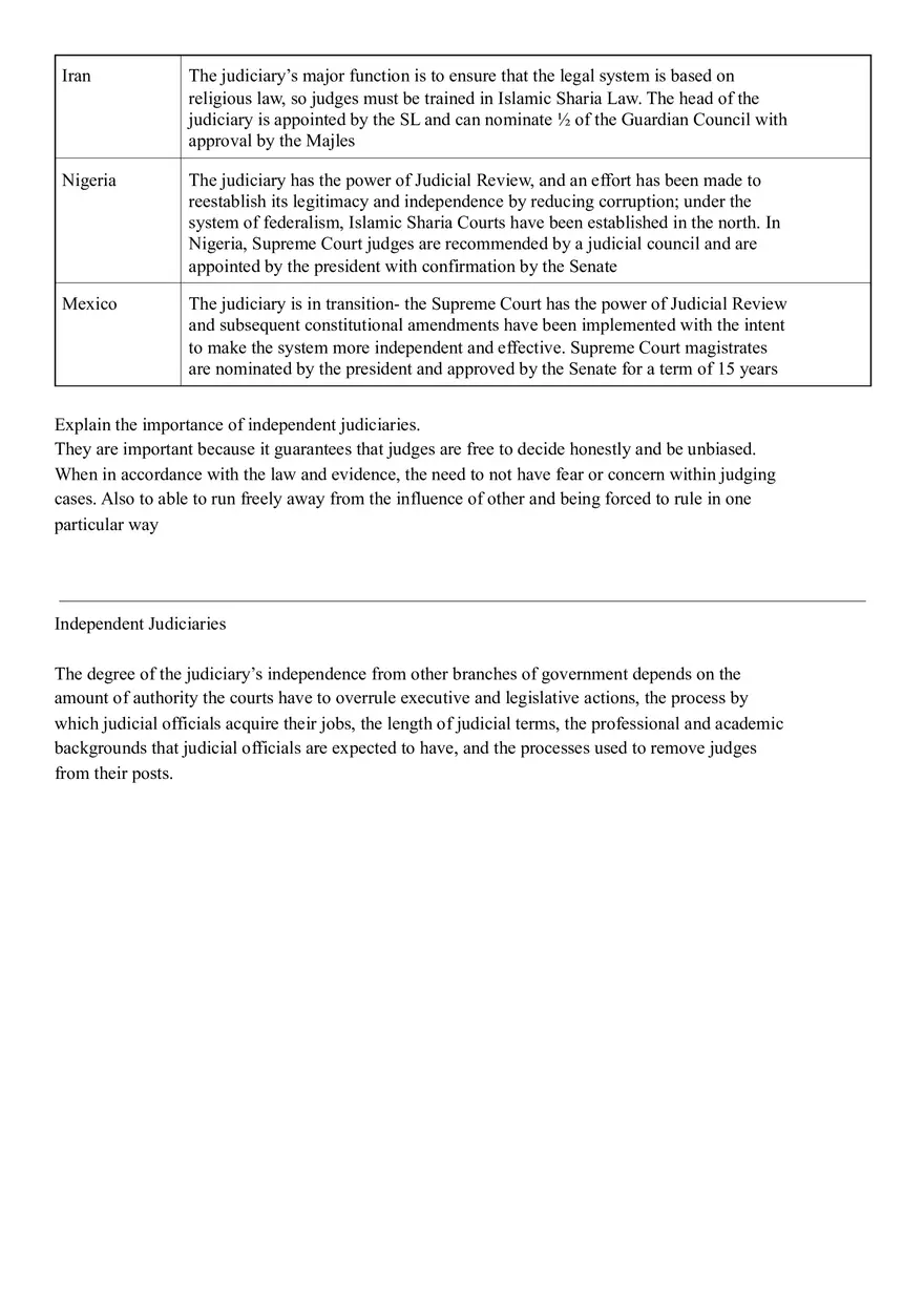 Comparative Government - Vocabulary - Page 7