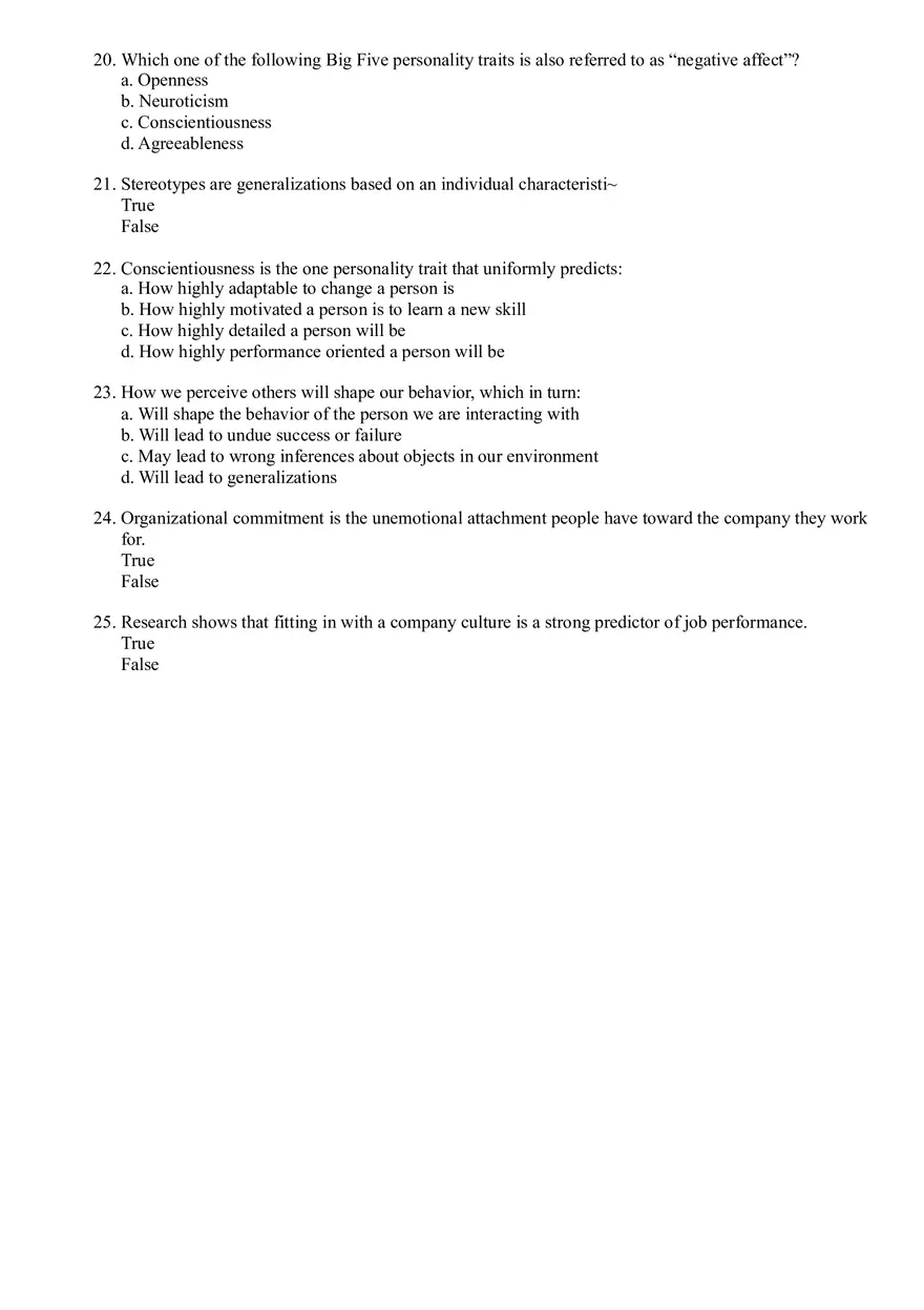 Key HR Management and Organizational Behavior Questions and Answers for Effective Workforce Management - Page 4