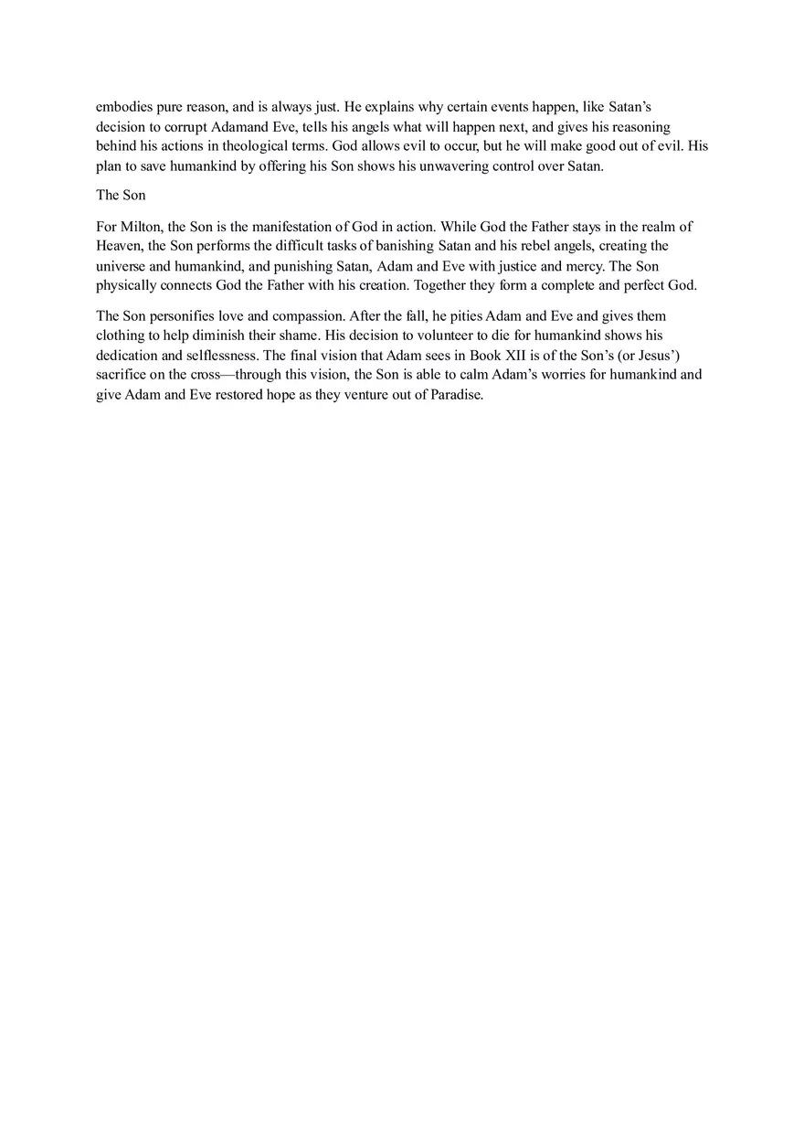 Character analysis Paradise Lost - Page 3