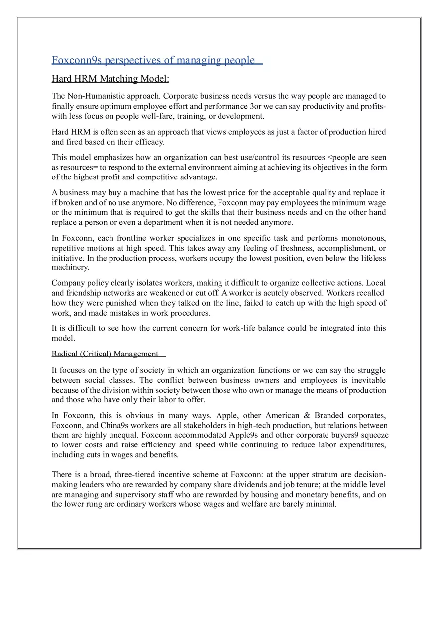 Human Resource Management and Organizational Practices A Case Study on Foxconn - Page 7