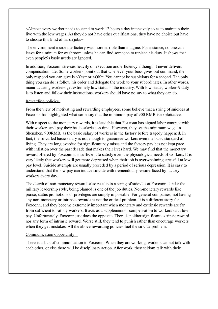 Human Resource Management and Organizational Practices A Case Study on Foxconn - Page 5