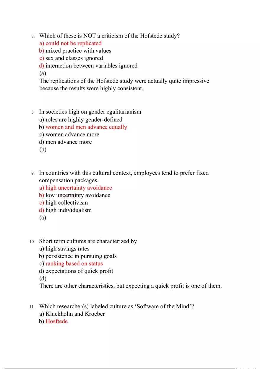 Beat the Clock Answer Key Chapters 1-3 - Page 11