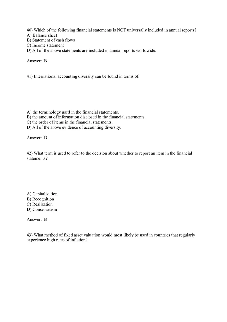 Worldwide Accounting Diversity Answer Key Part 2 - Page 7