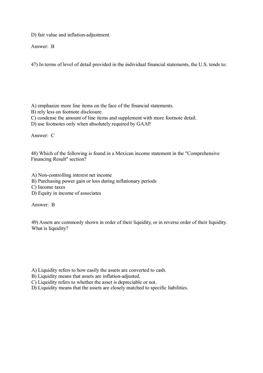 Worldwide Accounting Diversity Answer Key Part 2 - Page 9