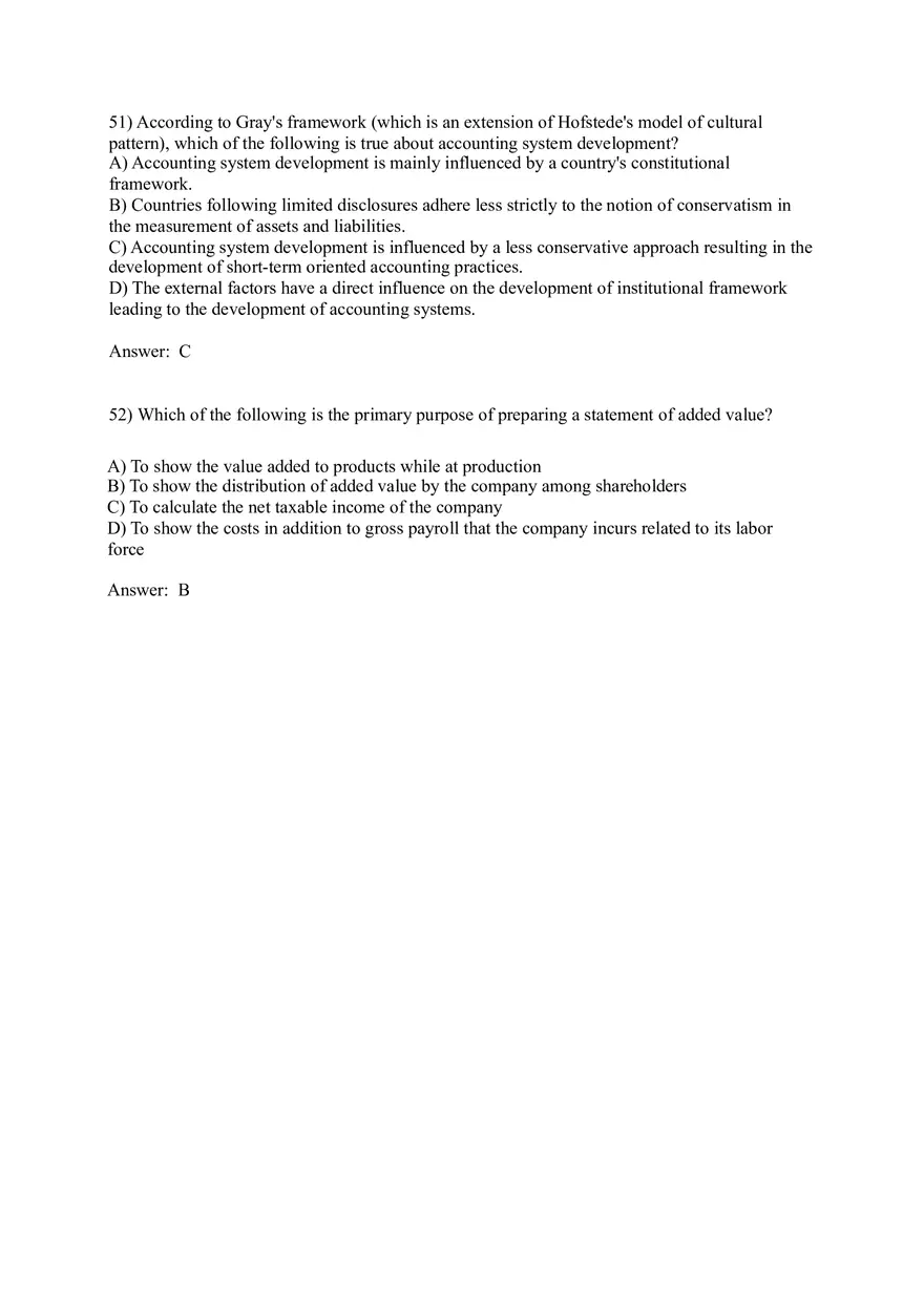 Worldwide Accounting Diversity Answer Key Part 2 - Page 11