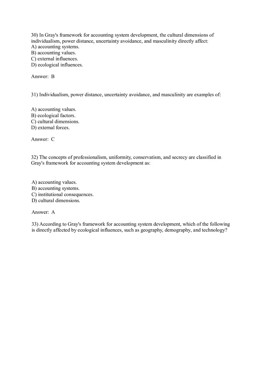 Worldwide Accounting Diversity Answer Key Part 2 - Page 2