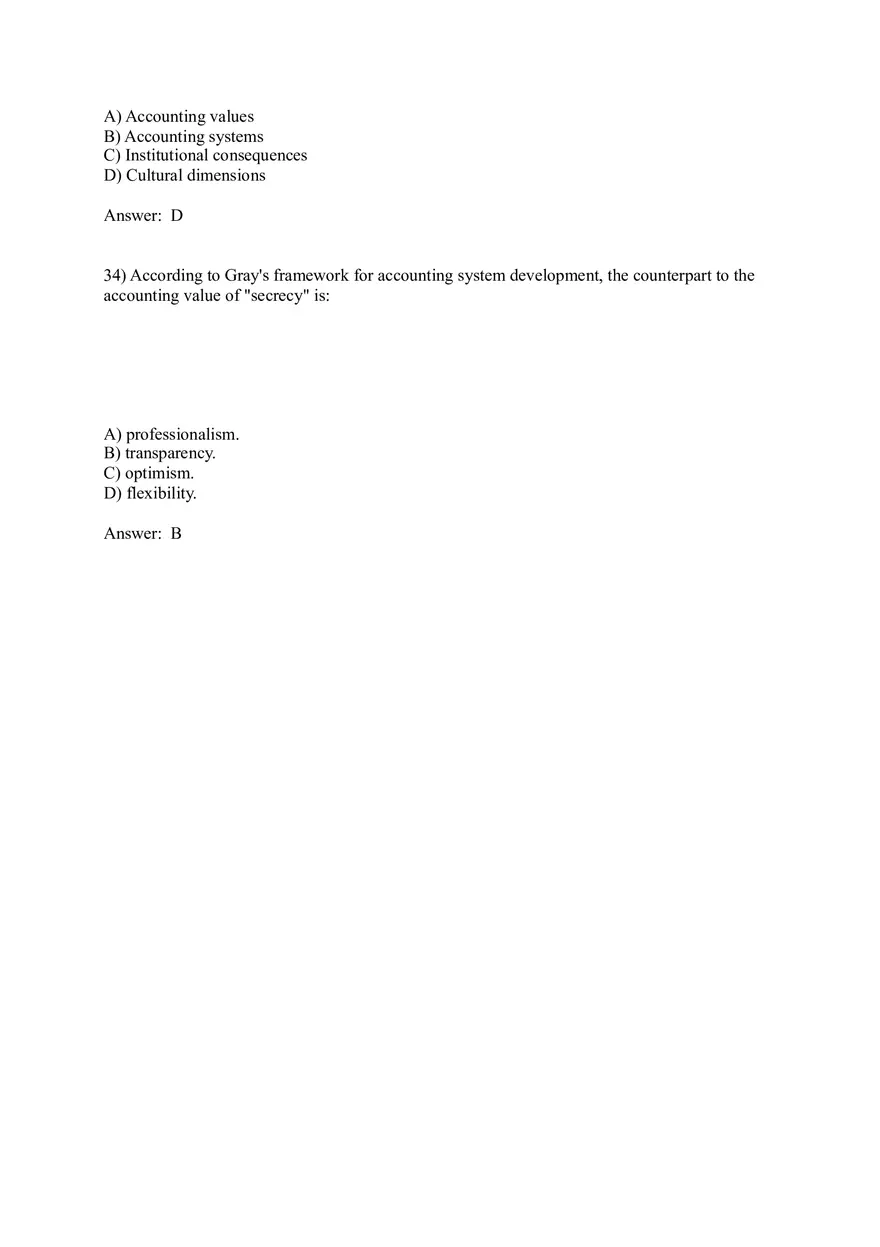 Worldwide Accounting Diversity Answer Key Part 2 - Page 4