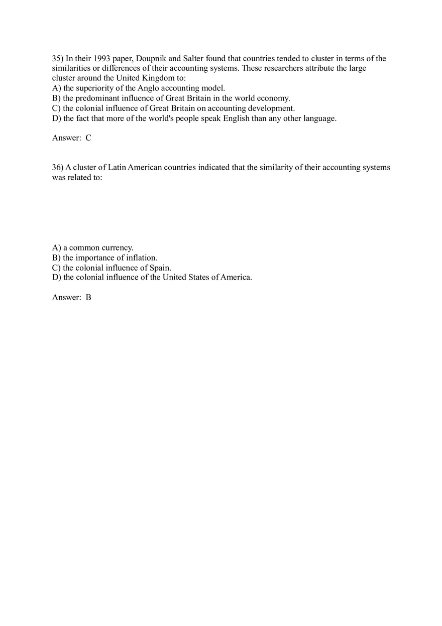 Worldwide Accounting Diversity Answer Key Part 2 - Page 5