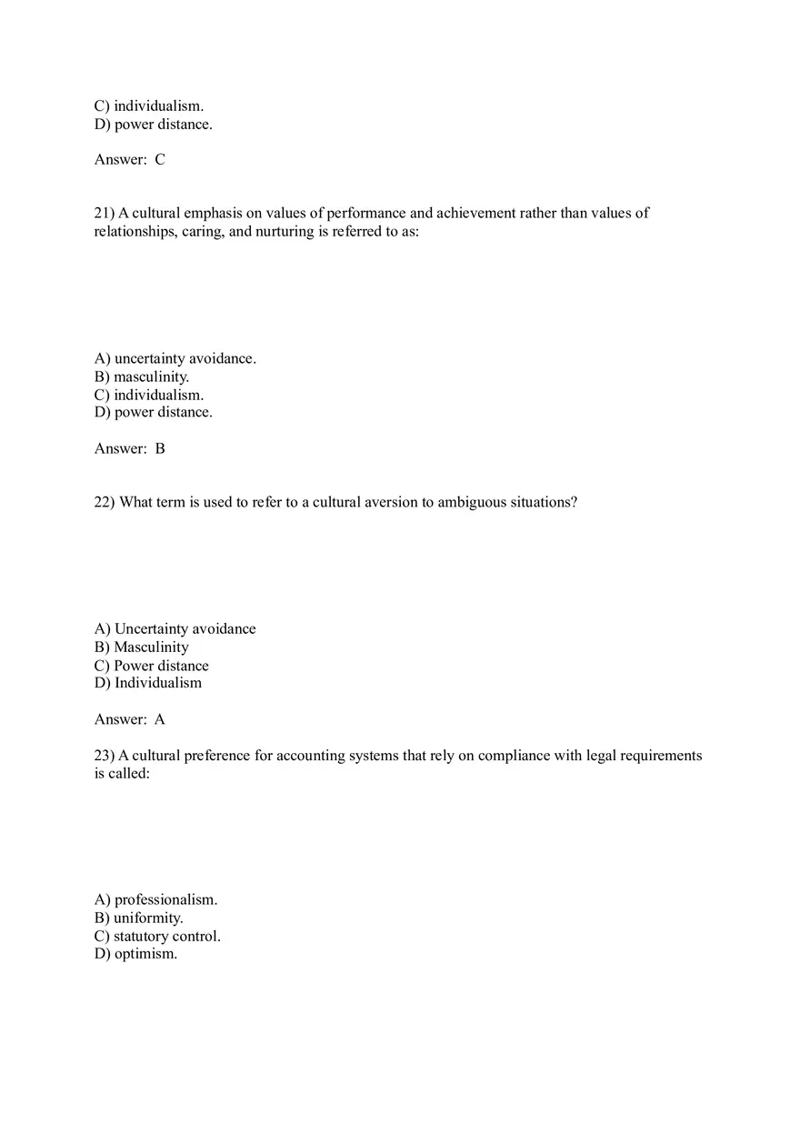 Worldwide Accounting Diversity Answer Key Part 1 - Page 10