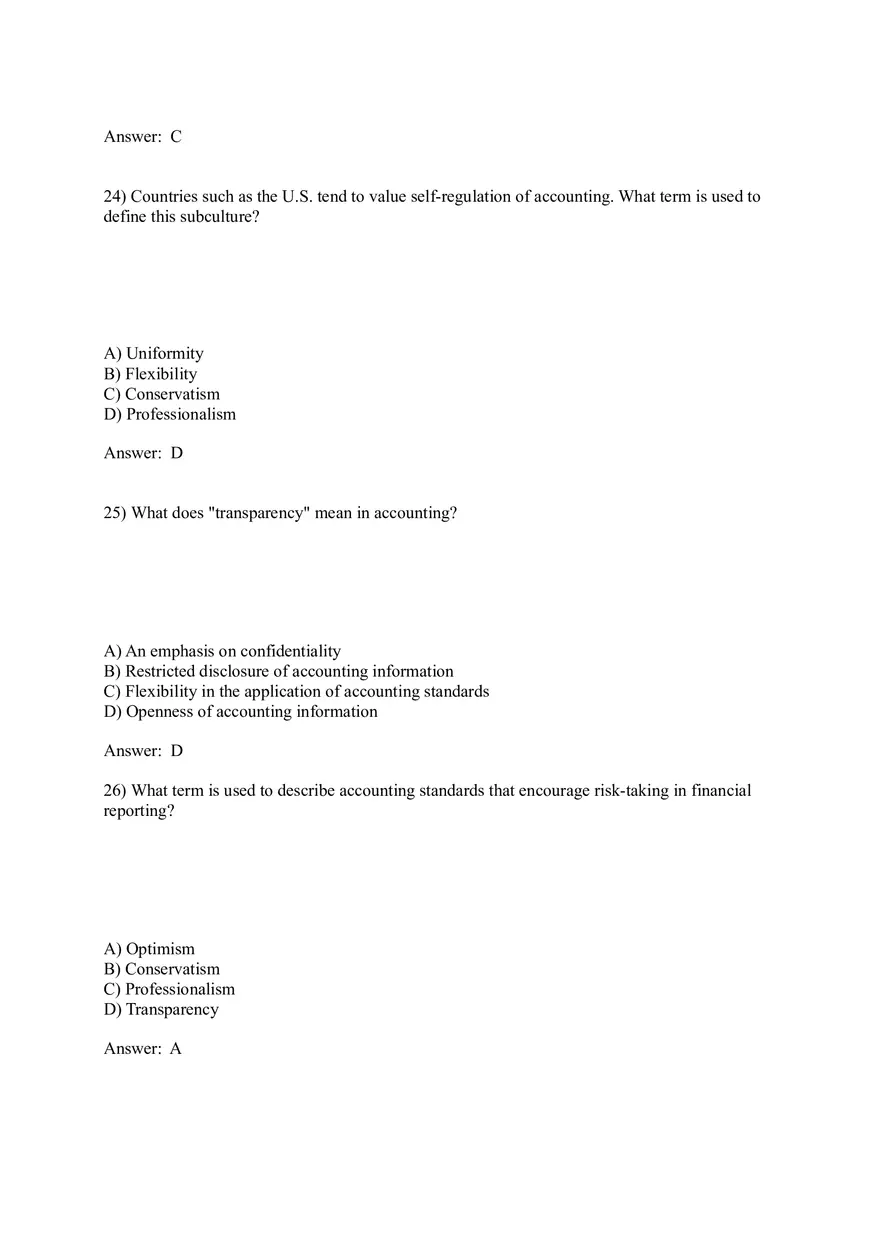 Worldwide Accounting Diversity Answer Key Part 1 - Page 11