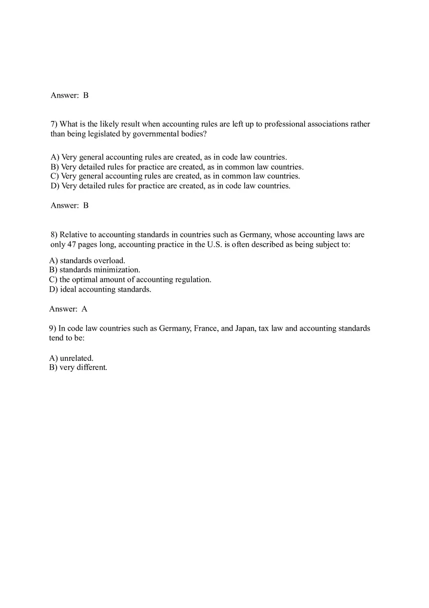 Worldwide Accounting Diversity Answer Key Part 1 - Page 4