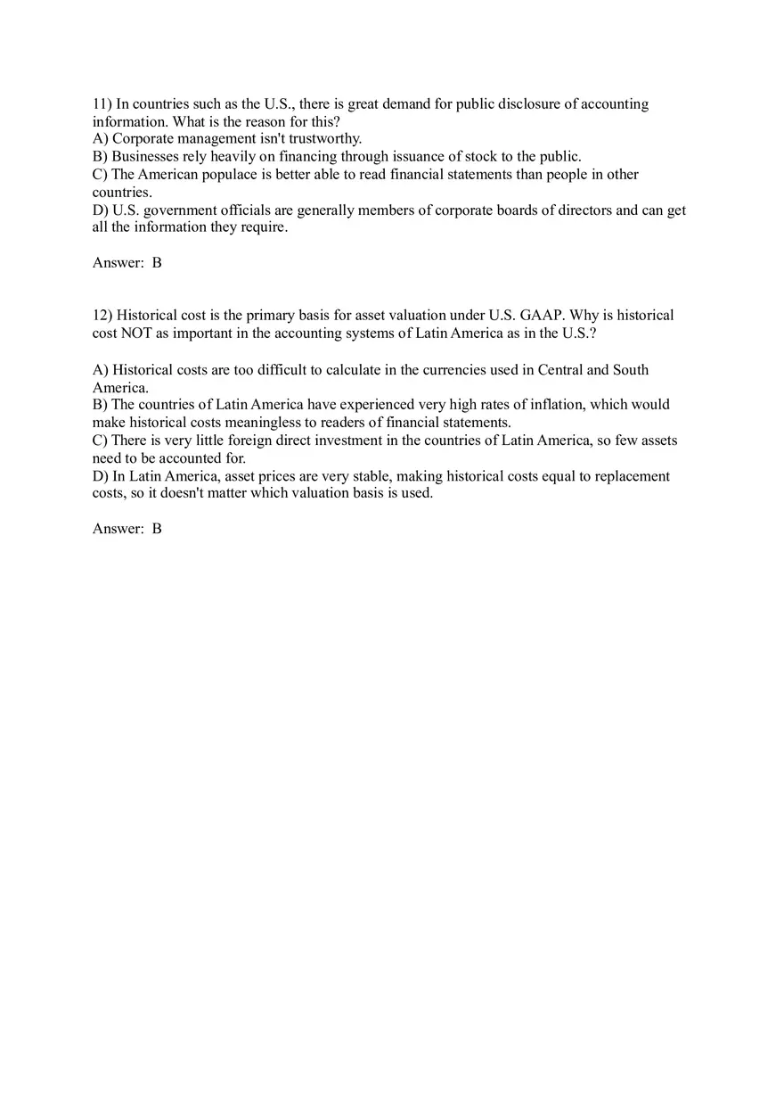 Worldwide Accounting Diversity Answer Key Part 1 - Page 6