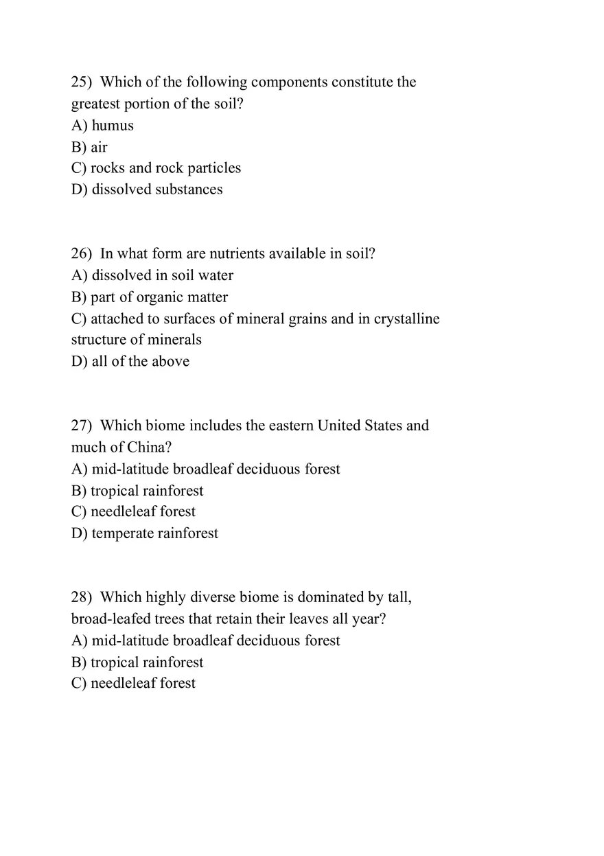 Biochemical Cycles and the Biosphere (Assignment) - Page 13