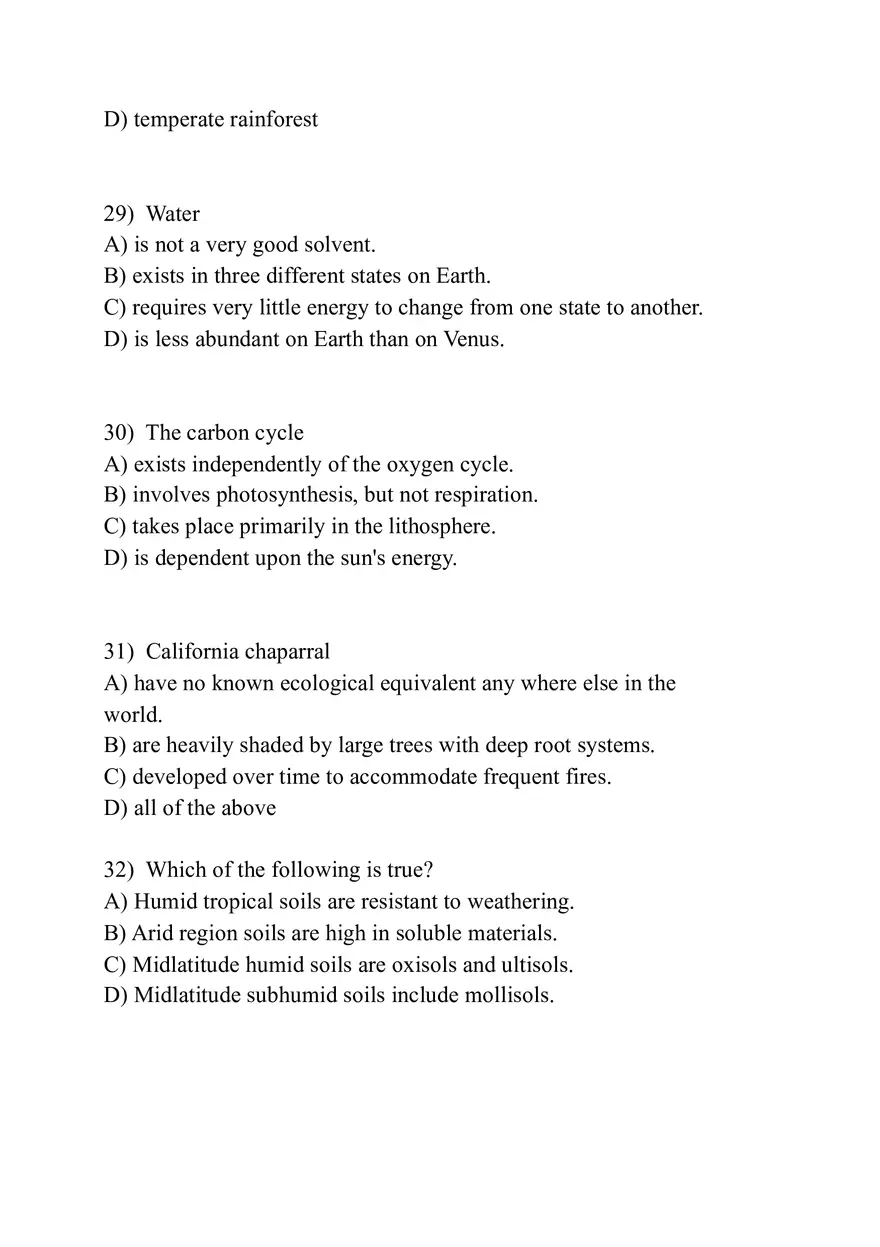 Biochemical Cycles and the Biosphere (Assignment) - Page 14